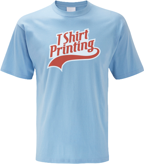 Blue T Shirt Printing Graphic PNG image