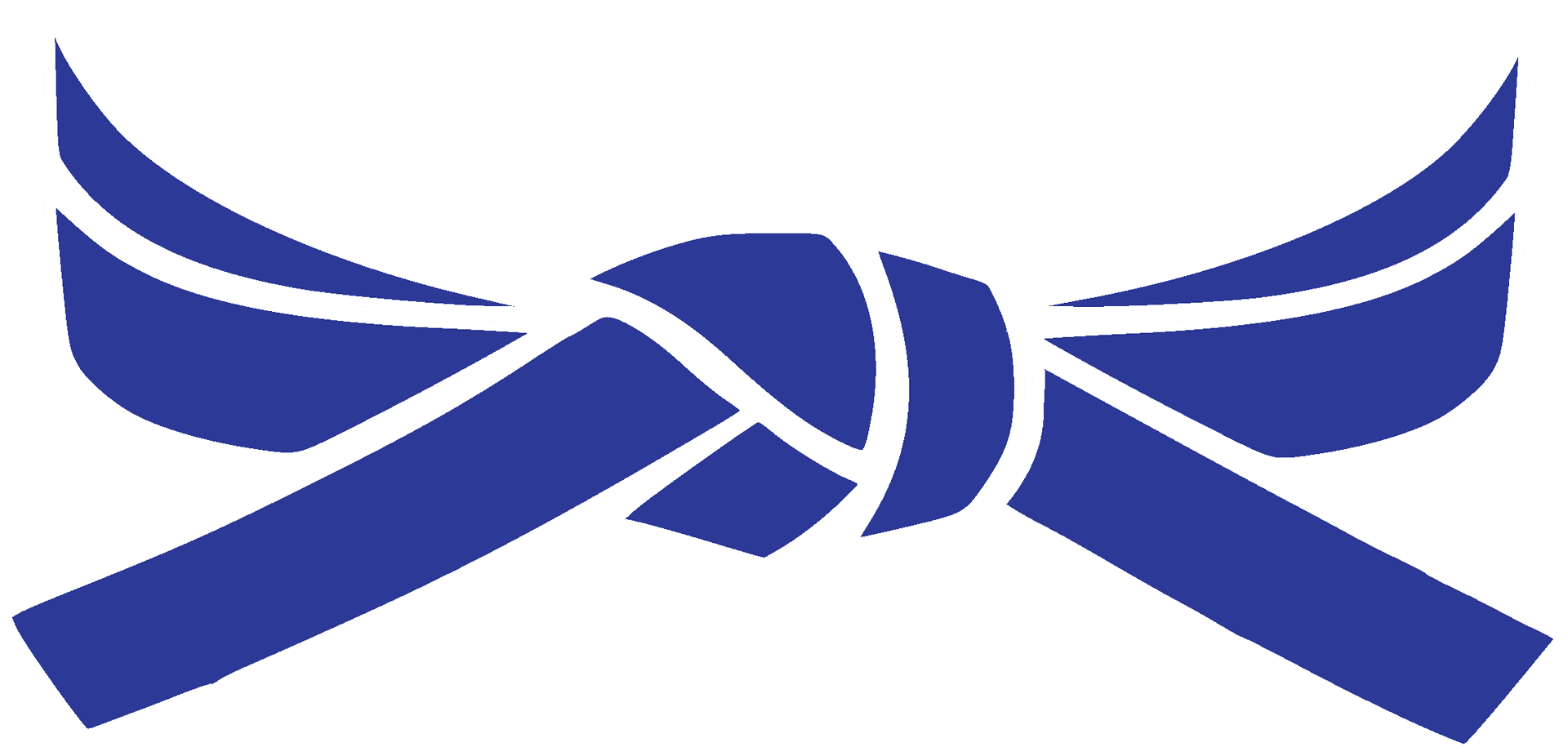 Blue Taekwondo Belt Vector PNG image