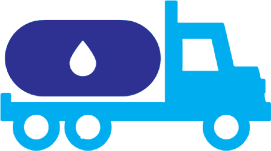 Blue Tanker Truck Icon PNG image