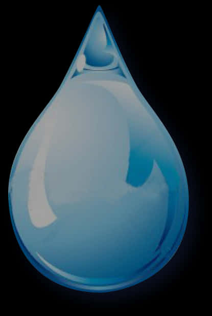 Blue Tear Drop Artwork PNG image