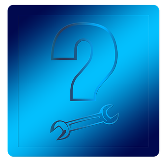 Blue Technical Support Icon PNG image