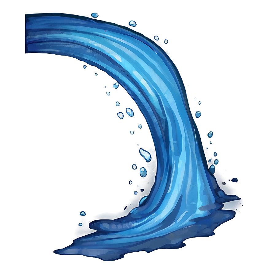 Blue Tidal Wave Png 06262024 PNG image