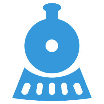 Blue Train Icon PNG image