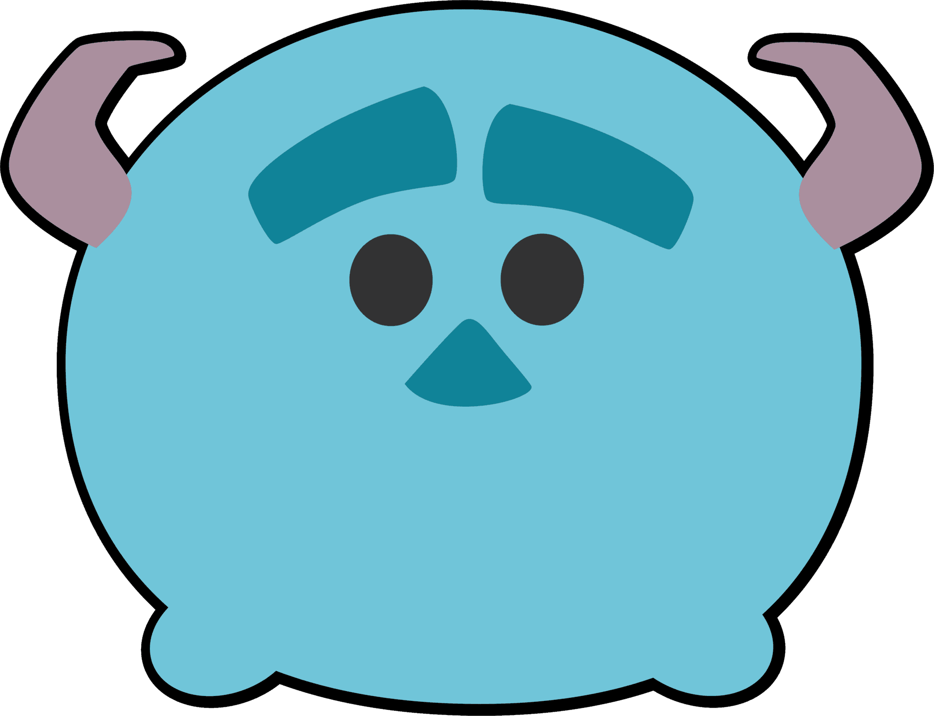 Blue Tsum Tsum Character PNG image