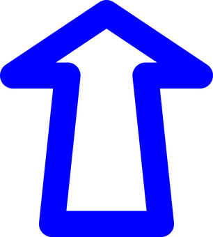 Blue Upward Arrow PNG image