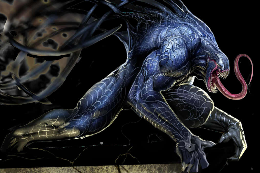 Blue Venom Artwork PNG image