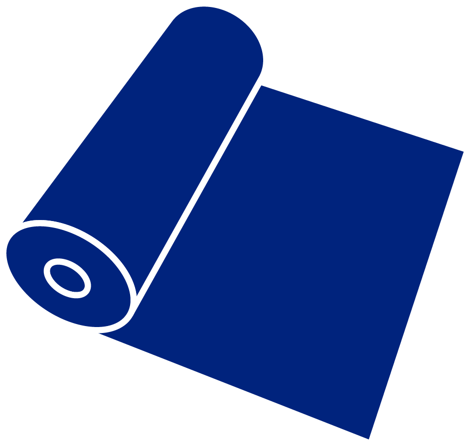 Blue Vinyl Roll Graphic PNG image