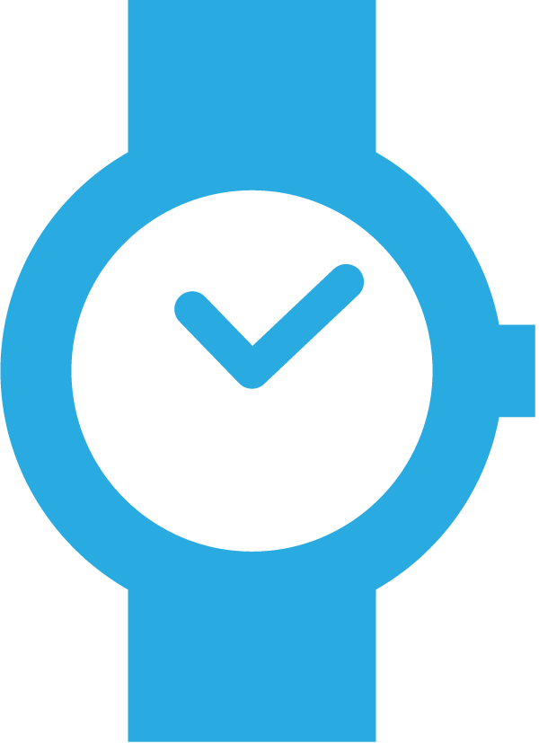 Blue Watch Icon PNG image