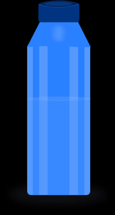 Blue Water Bottle Graphic PNG image