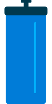 Blue Water Bottle Vector PNG image