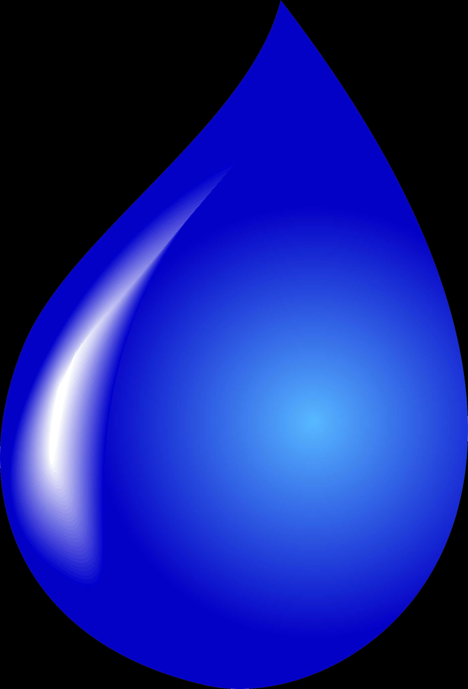 Blue Water Drop Graphic PNG image