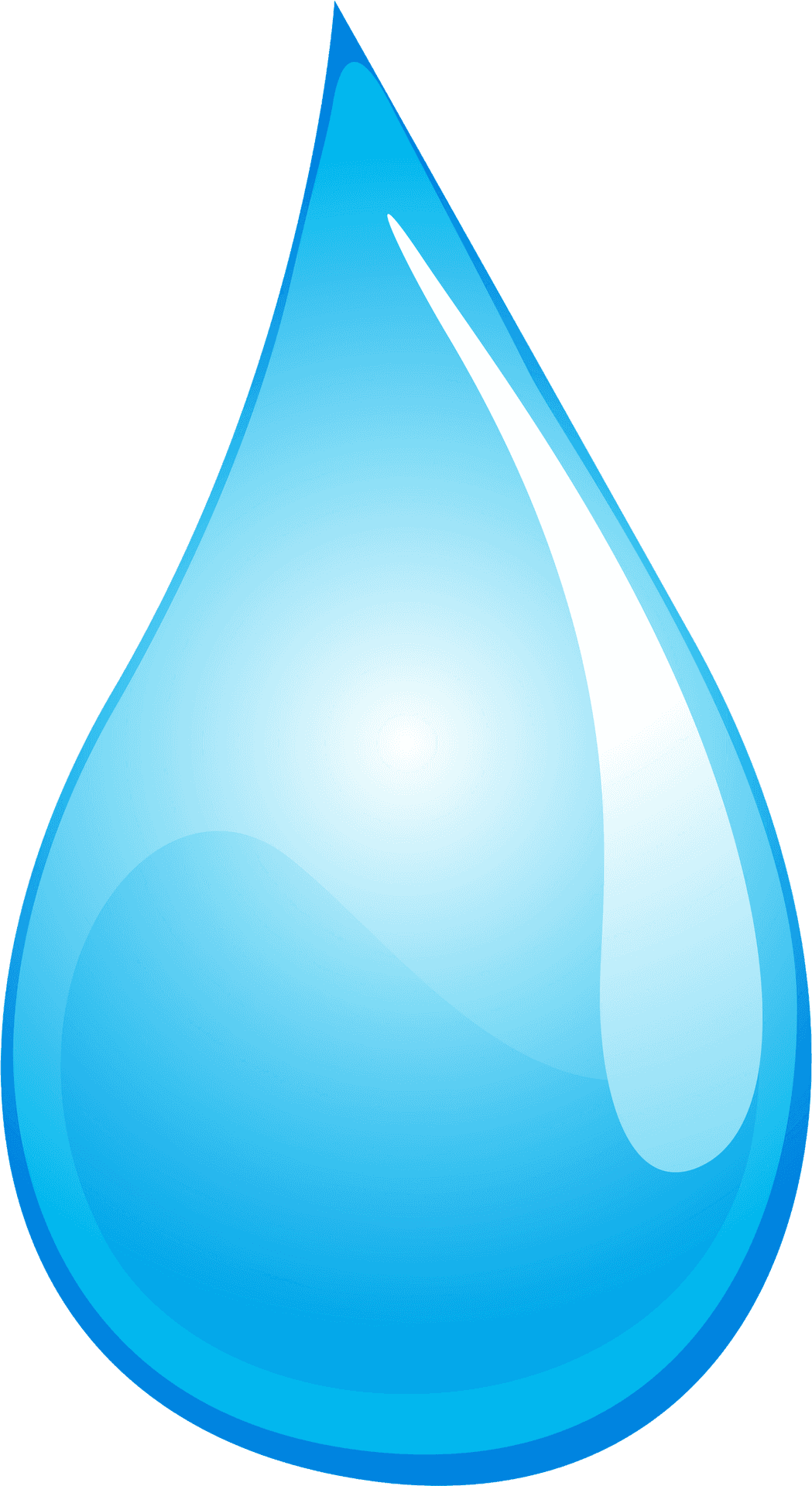 Blue Water Drop Graphic PNG image