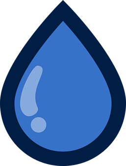 Blue Water Drop Icon PNG image