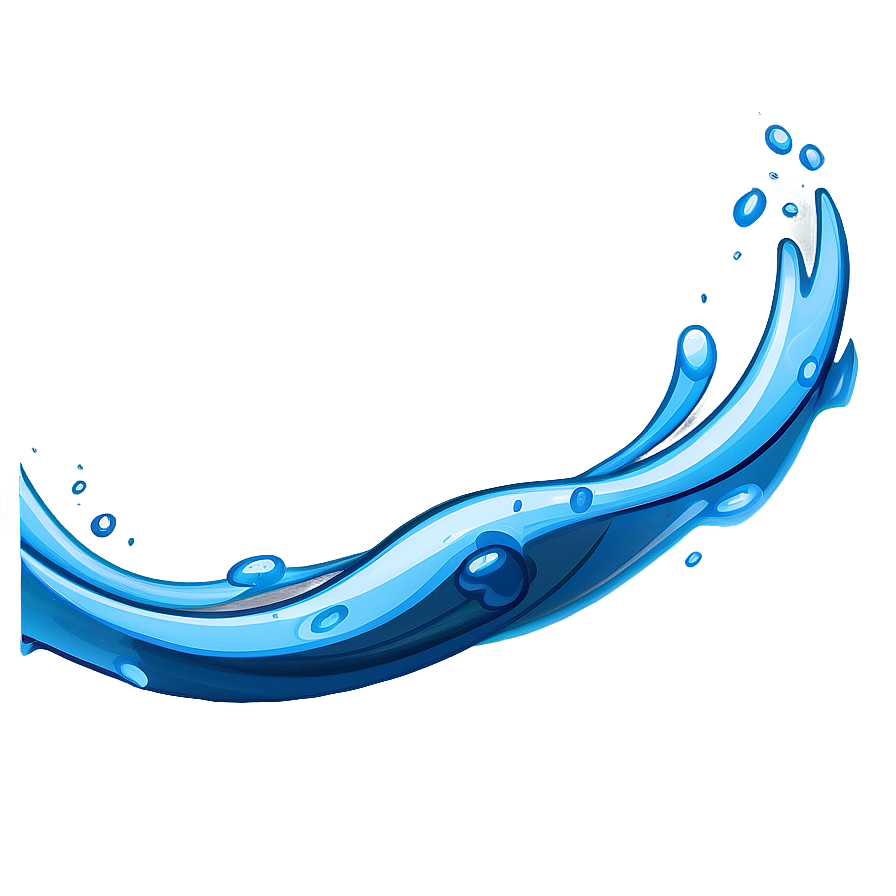 Blue Water Wave Cartoon Png Qql PNG image