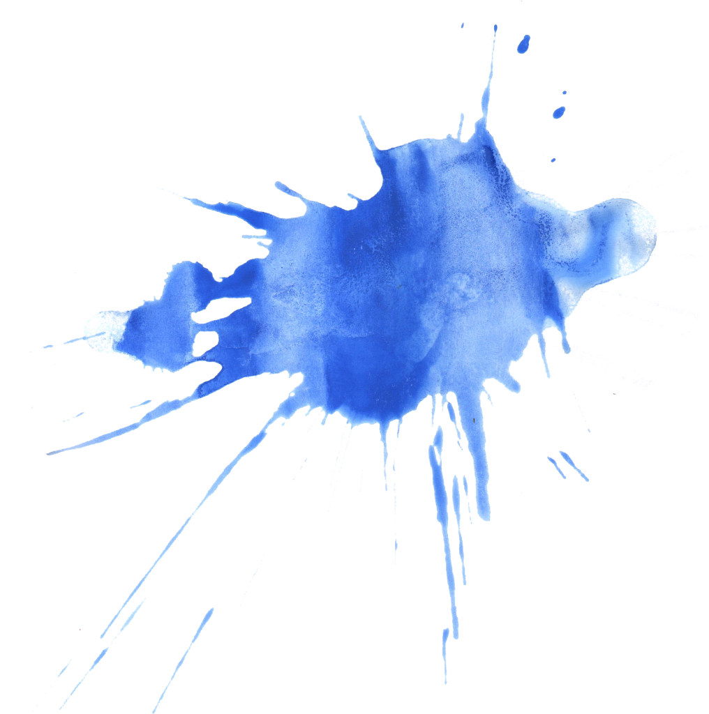 Blue Watercolor Splashon Dark Background.png PNG image