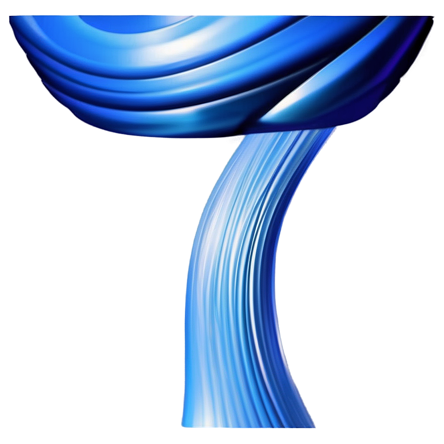 Blue Wave Abstract Art Png 06262024 PNG image