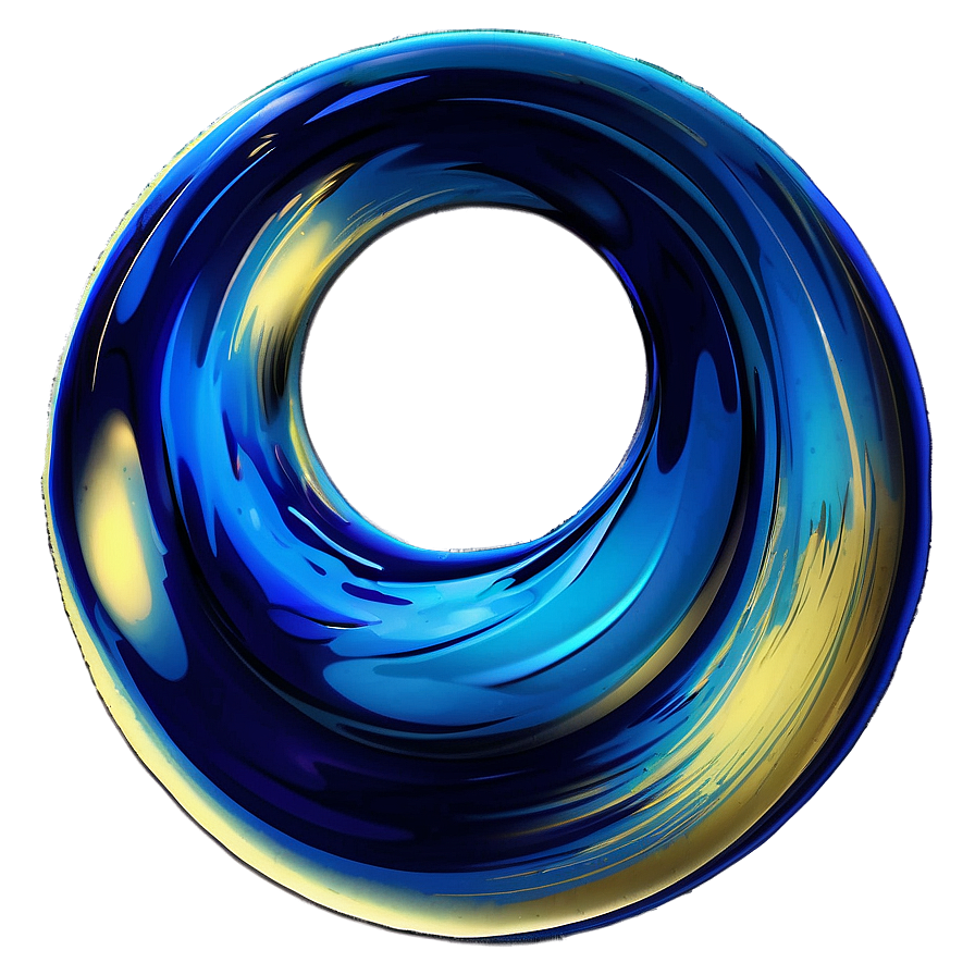 Blue Wave Abstract Art Png 72 PNG image