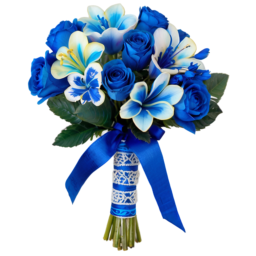 Blue Wedding Bouquets Png 06292024 PNG image