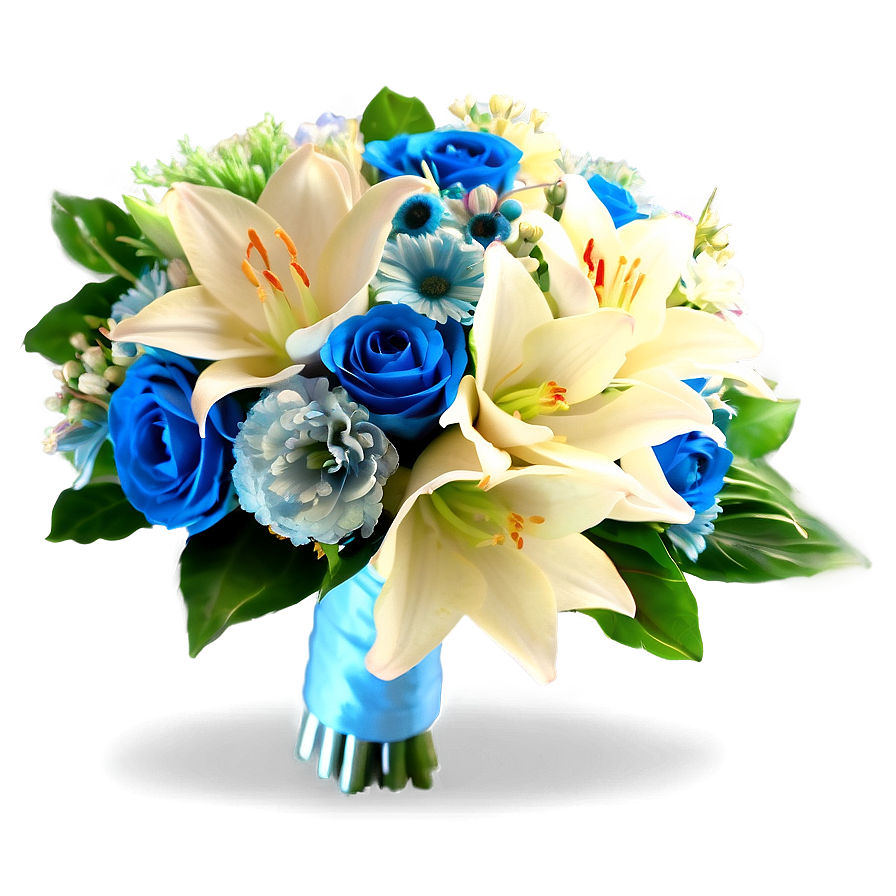 Blue Wedding Bouquets Png 06292024 PNG image