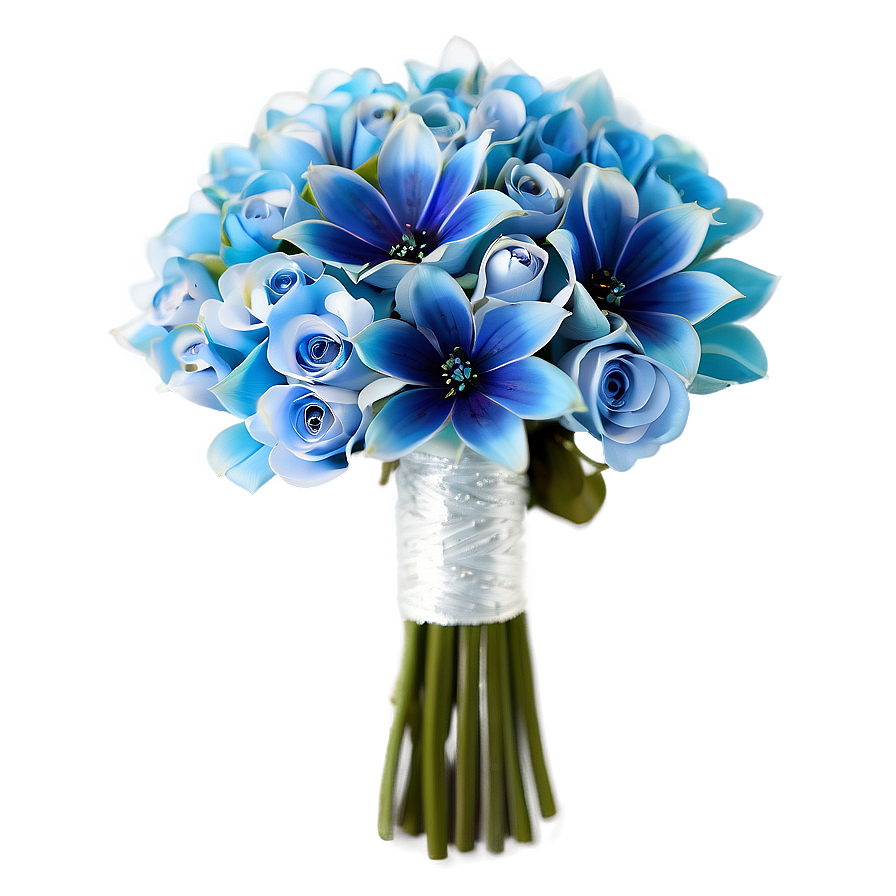 Blue Wedding Bouquets Png Xgb52 PNG image