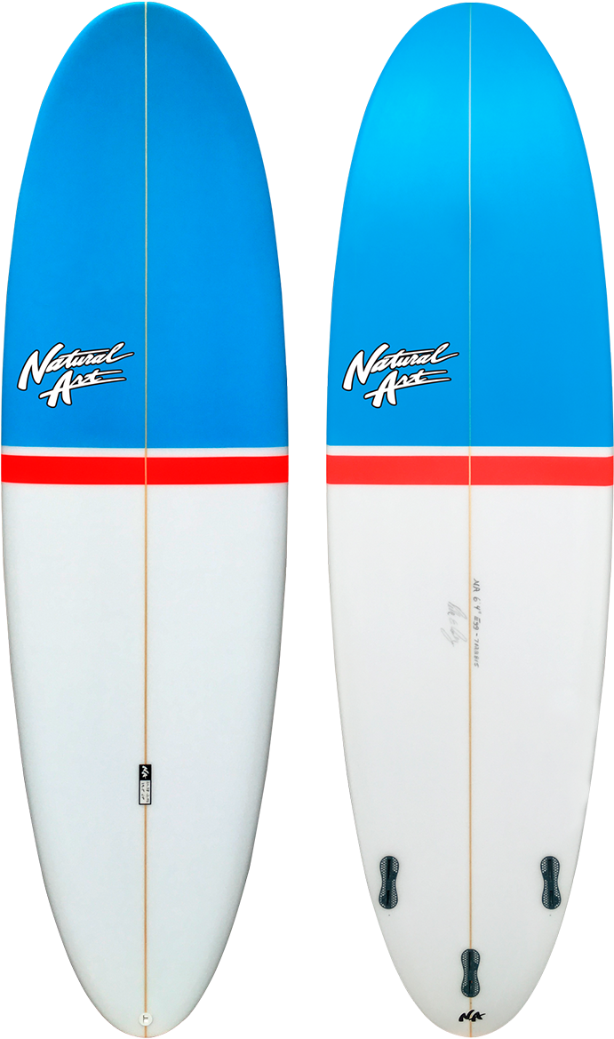 Blue White Surfboards Natural Art PNG image