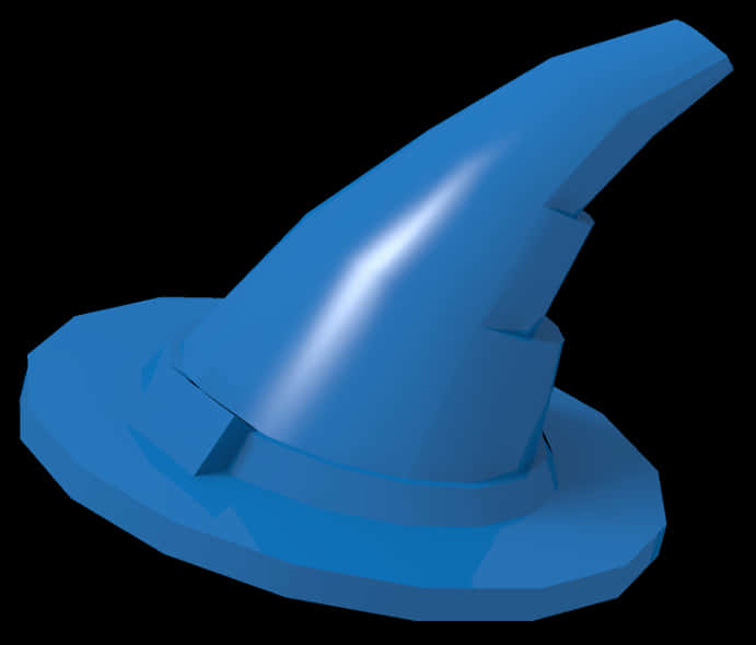 Blue Wizard Hat3 D Render PNG image