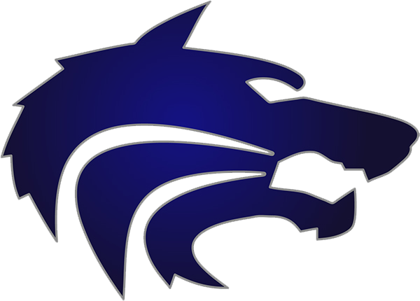 Blue Wolf Logo Graphic PNG image