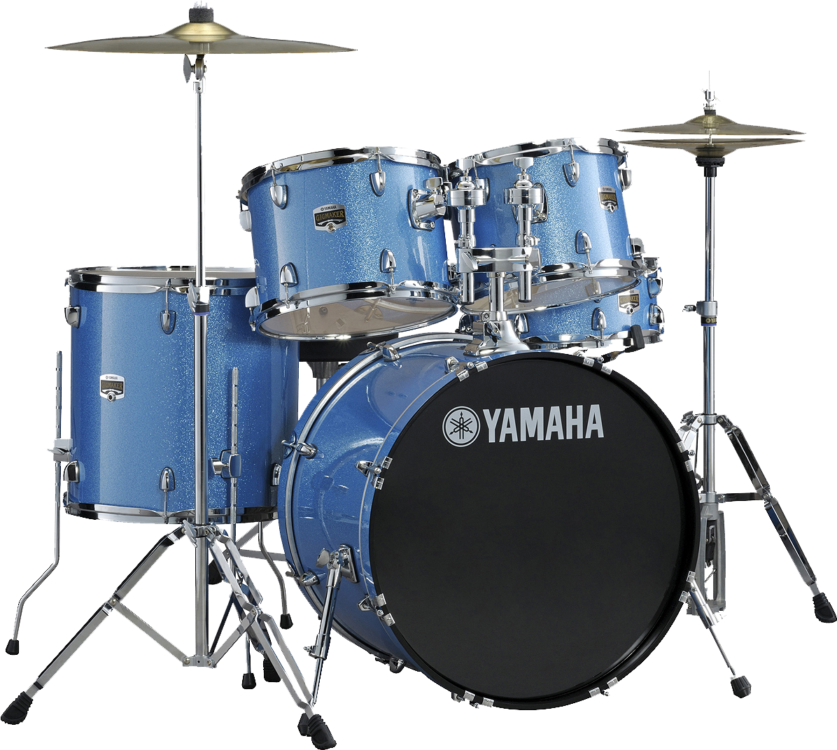 Blue Yamaha Drum Set PNG image