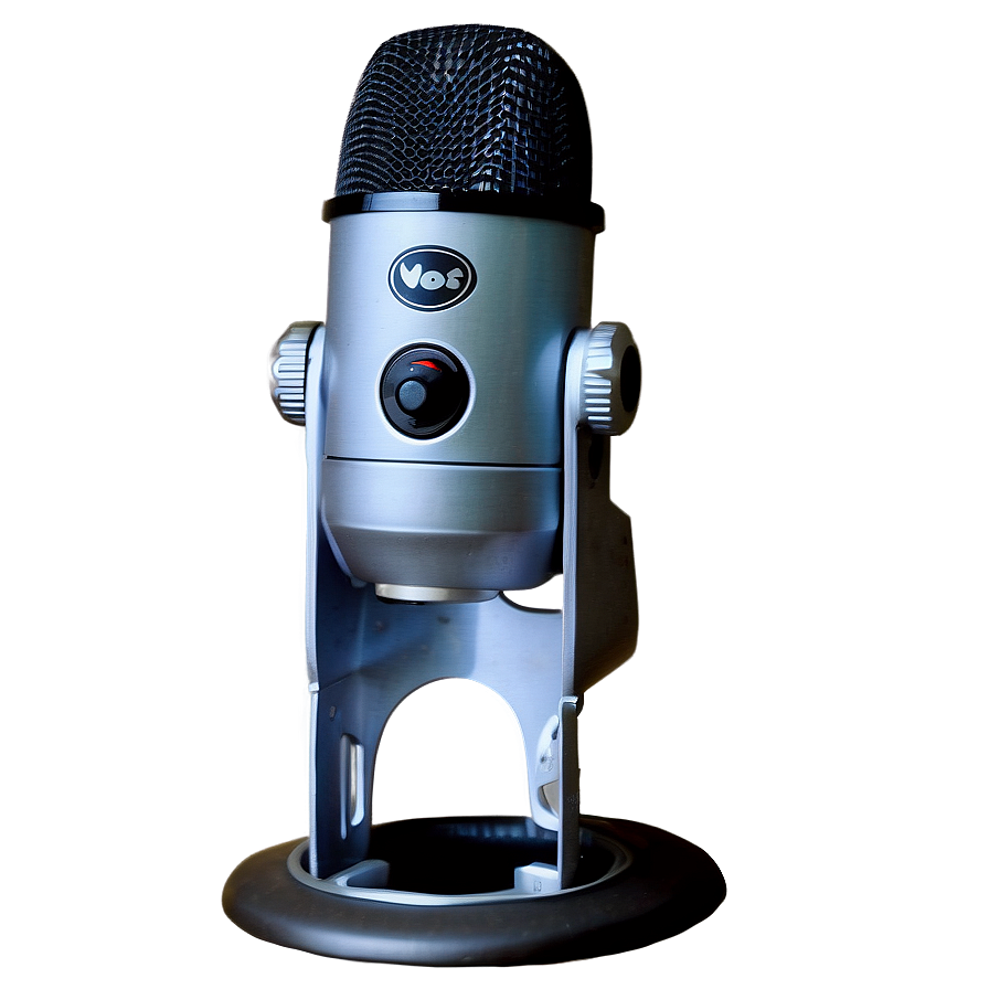 Blue Yeti Commentary Microphone Png 06282024 PNG image