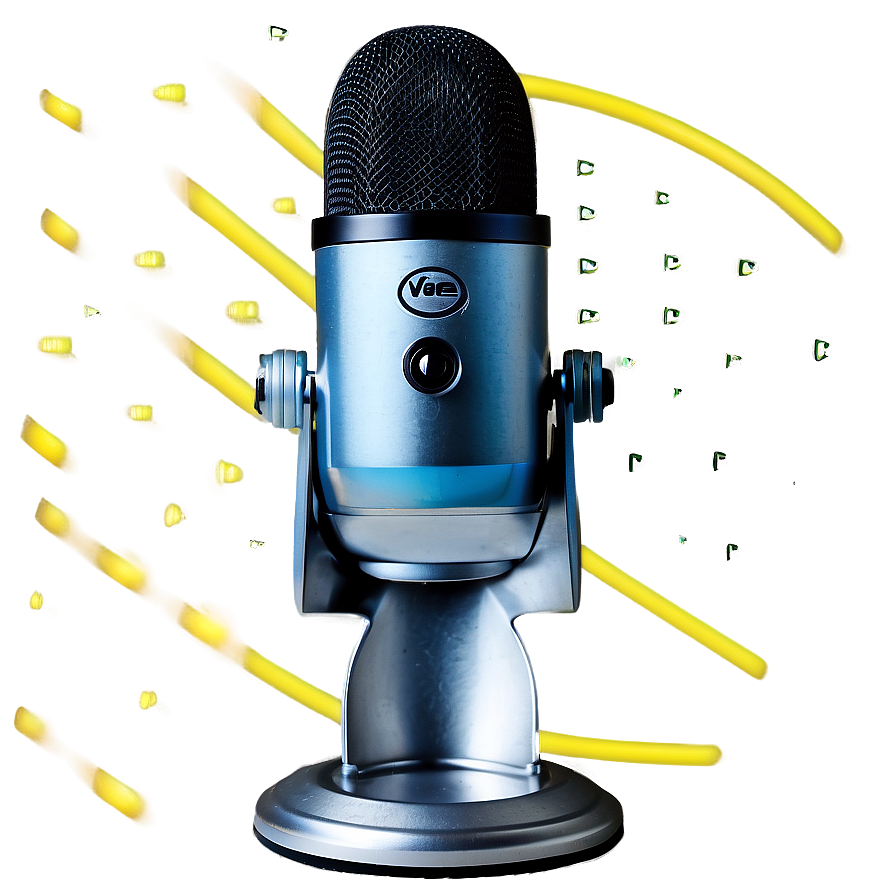 Blue Yeti Zero Latency Microphone Png 06282024 PNG image