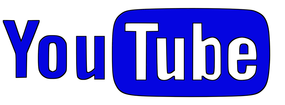 Blue You Tube Logo PNG image