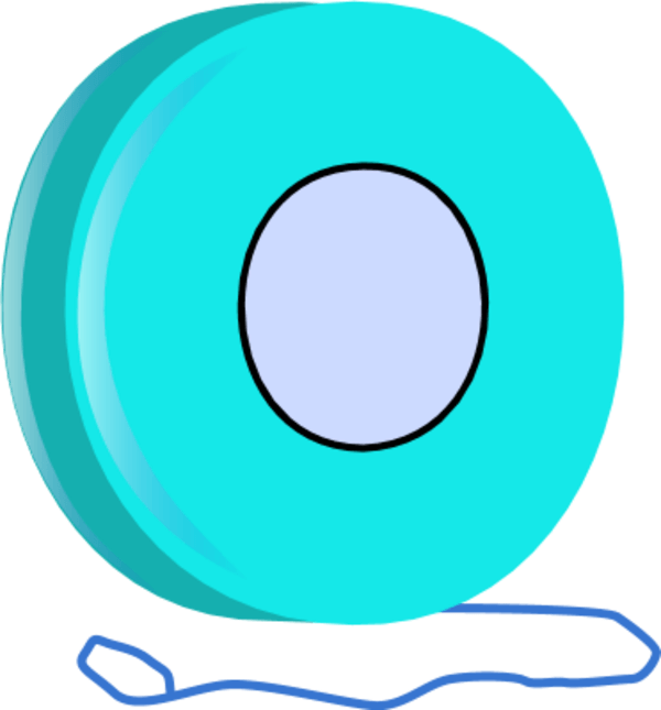 Blue Yoyo Vector Art PNG image