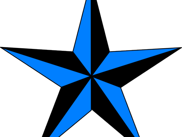 Blueand Black Star Graphic PNG image