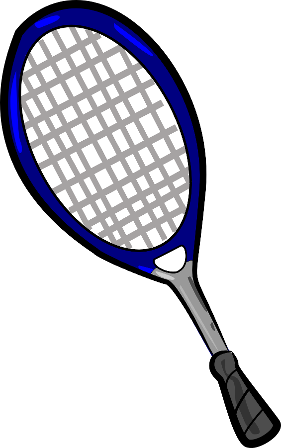 Blueand Black Tennis Racket PNG image