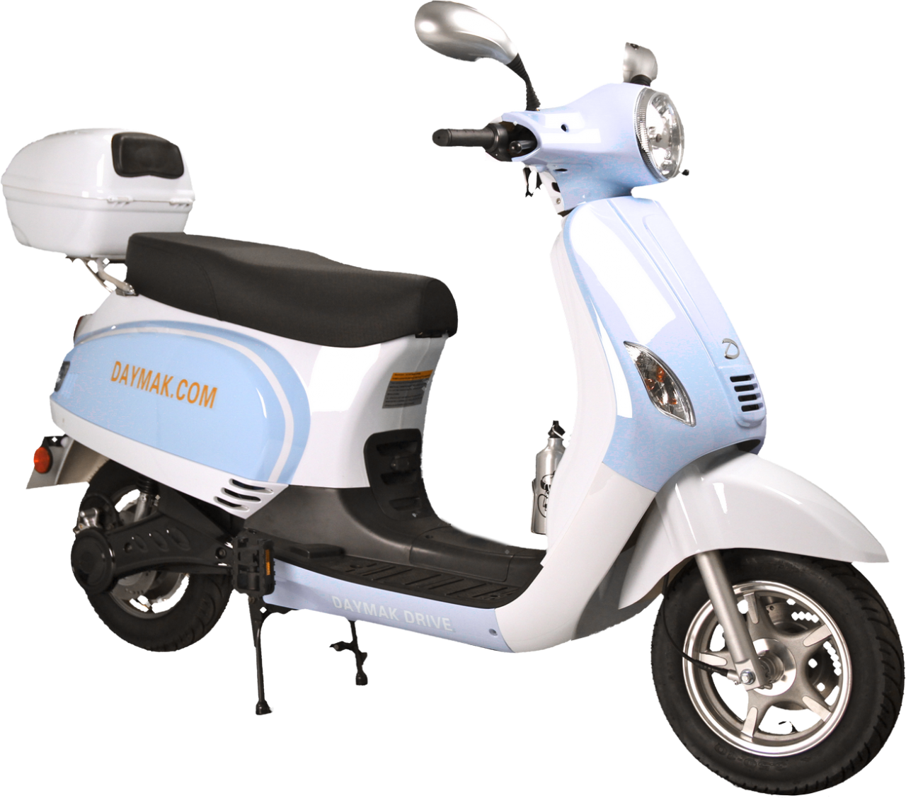 Blueand White Electric Scooter PNG image