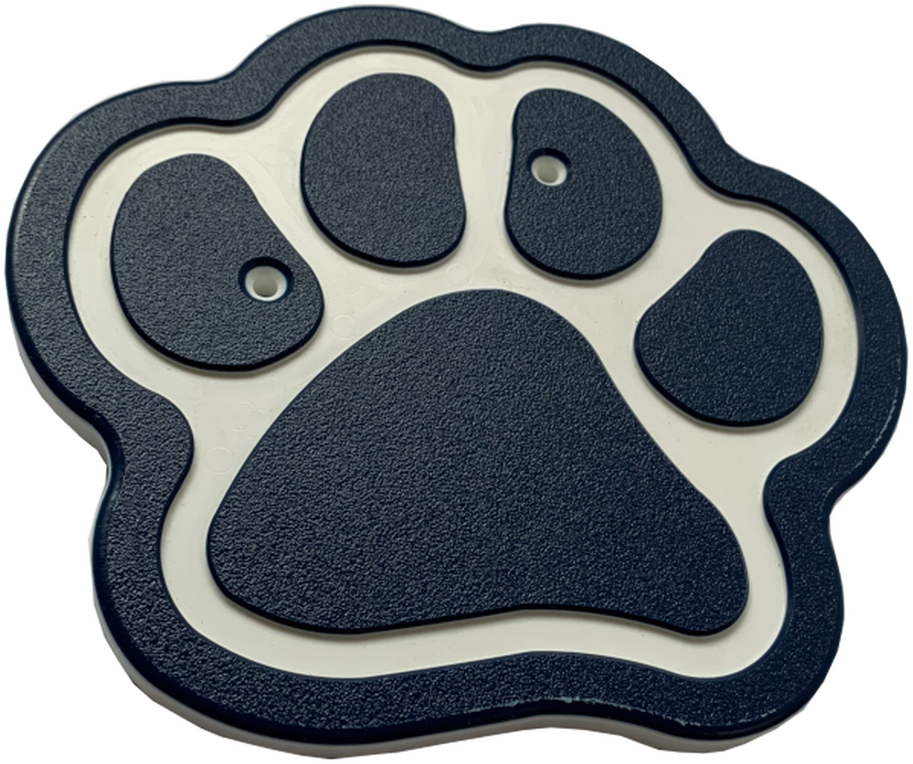 Blueand White Paw Print PNG image