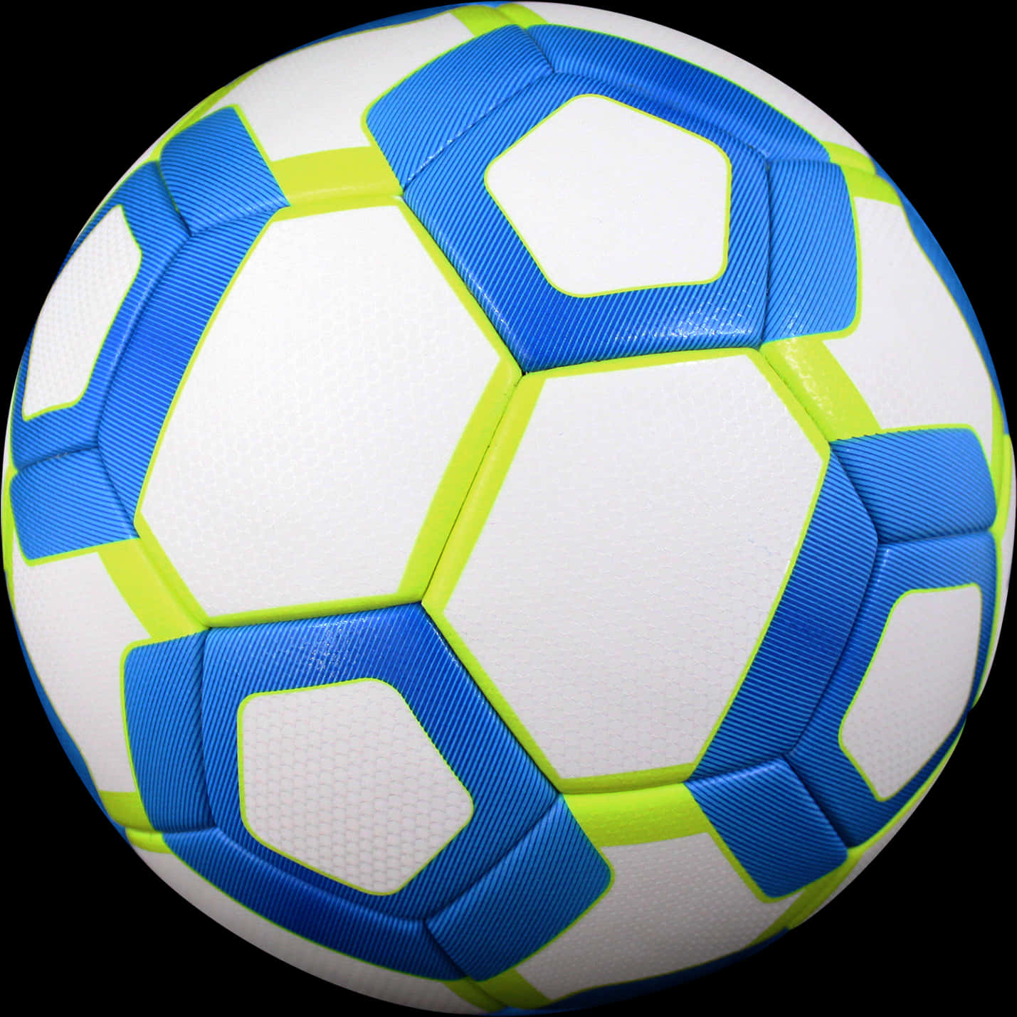 Blueand White Soccer Ball PNG image