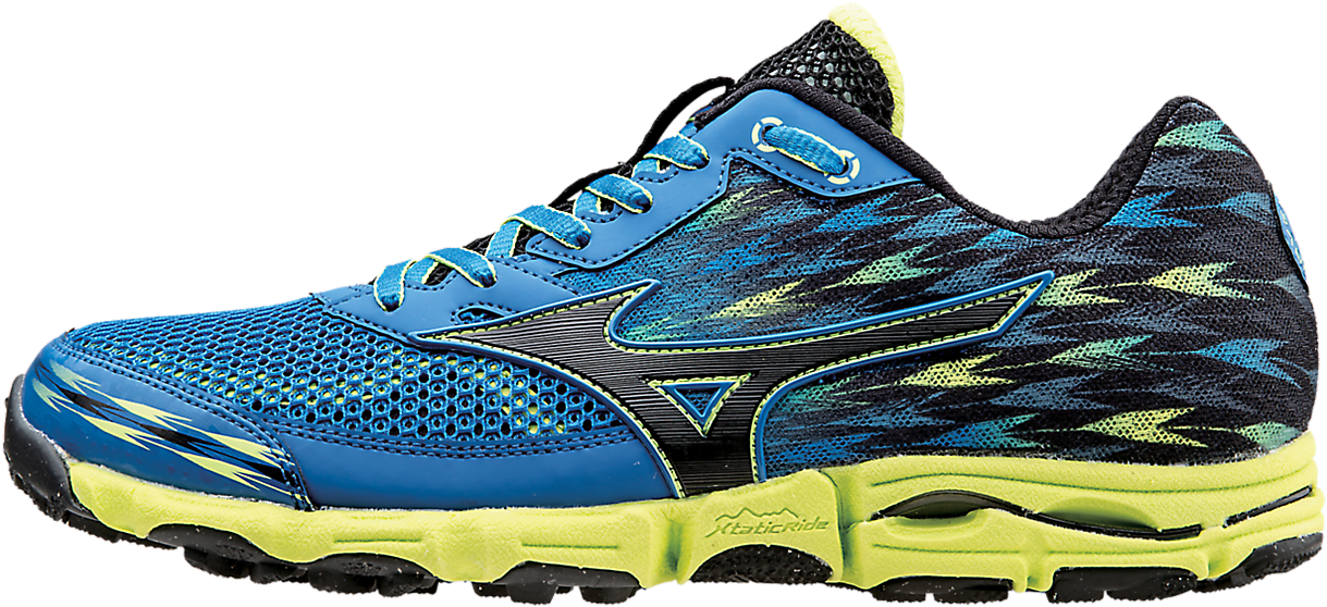 Blueand Yellow Running Shoe PNG image