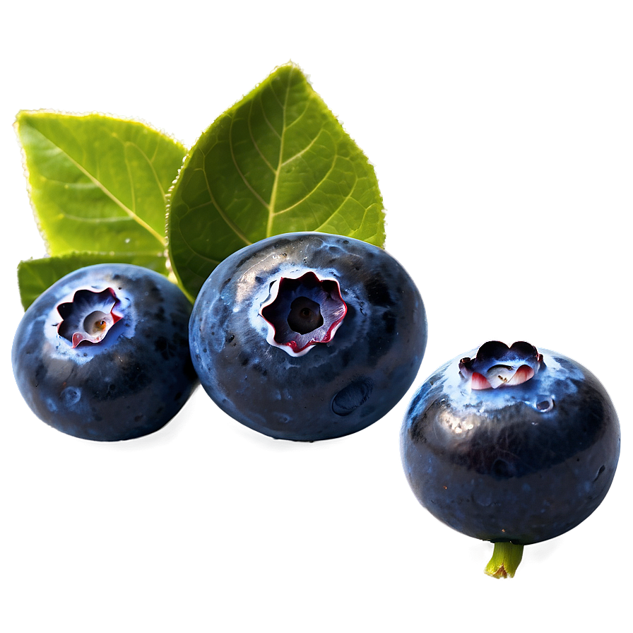 Blueberries With Leaves Png Fwn42 PNG image