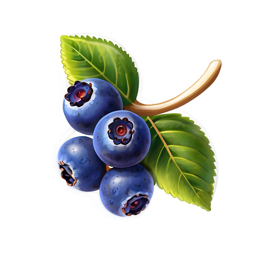 Blueberry Countryside Charm Png 36 PNG image