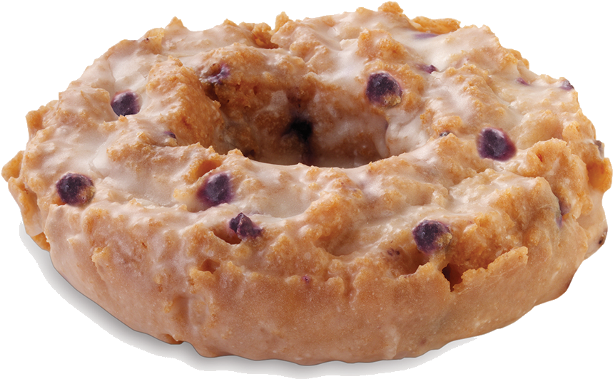 Blueberry Glazed Doughnut PNG image