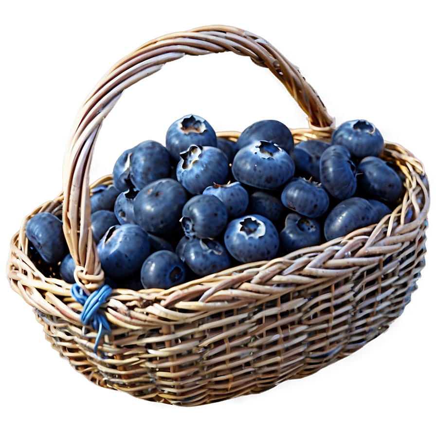 Blueberry Harvest Basket Png 17 PNG image