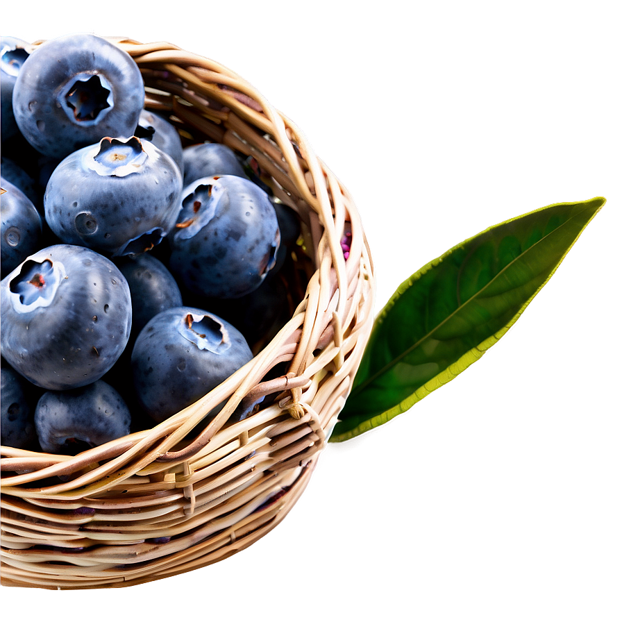 Blueberry Harvest Basket Png Pht16 PNG image