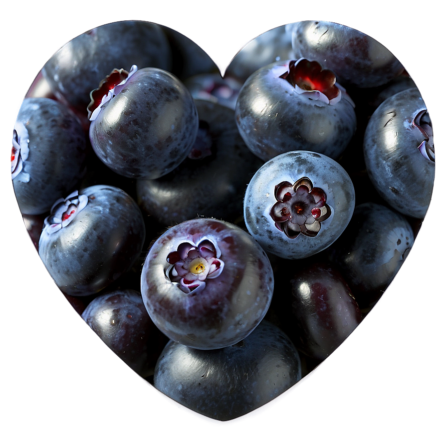 Blueberry Heart Emoji Png Nft33 PNG image