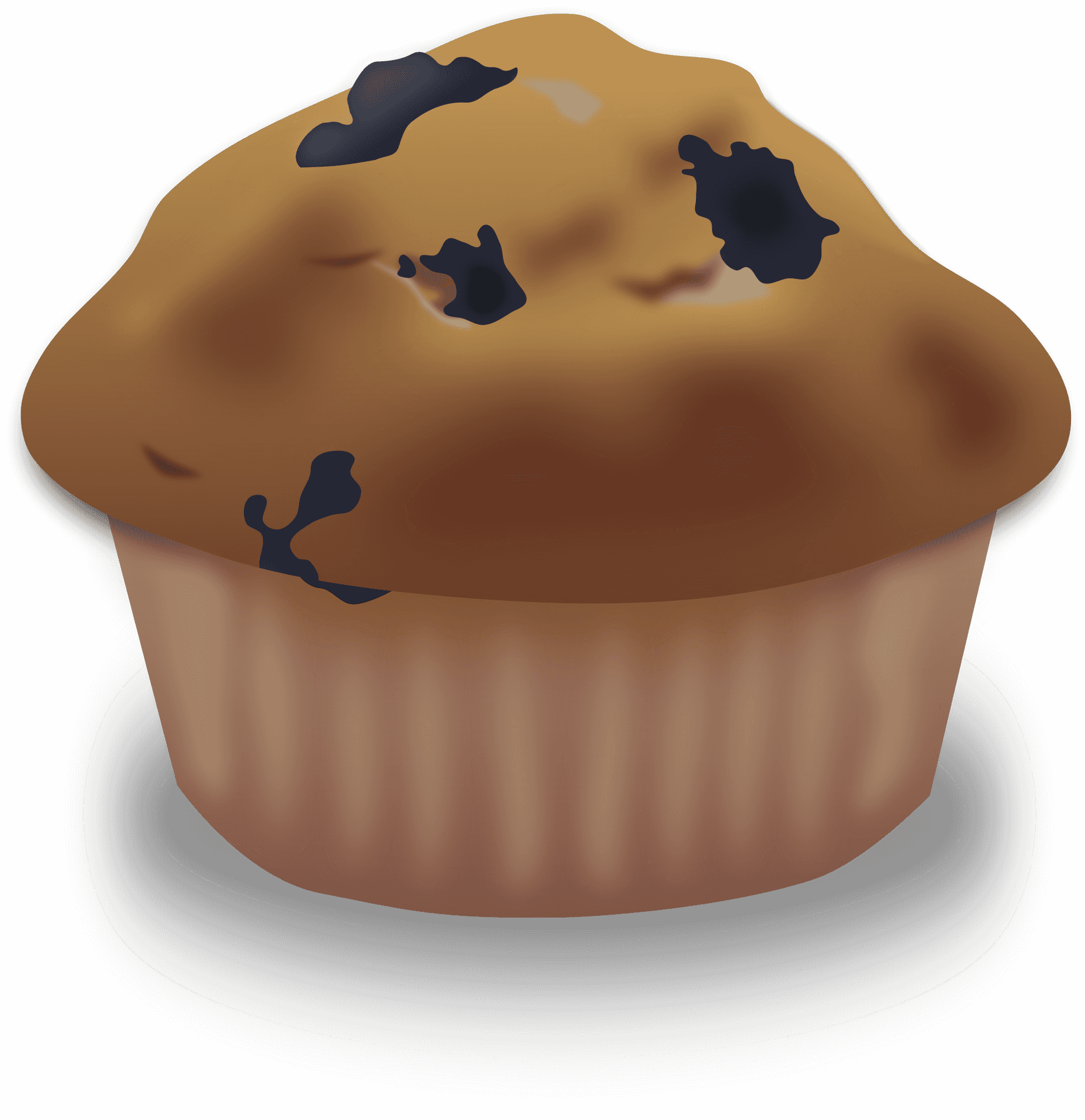 Blueberry Muffin Illustration PNG image