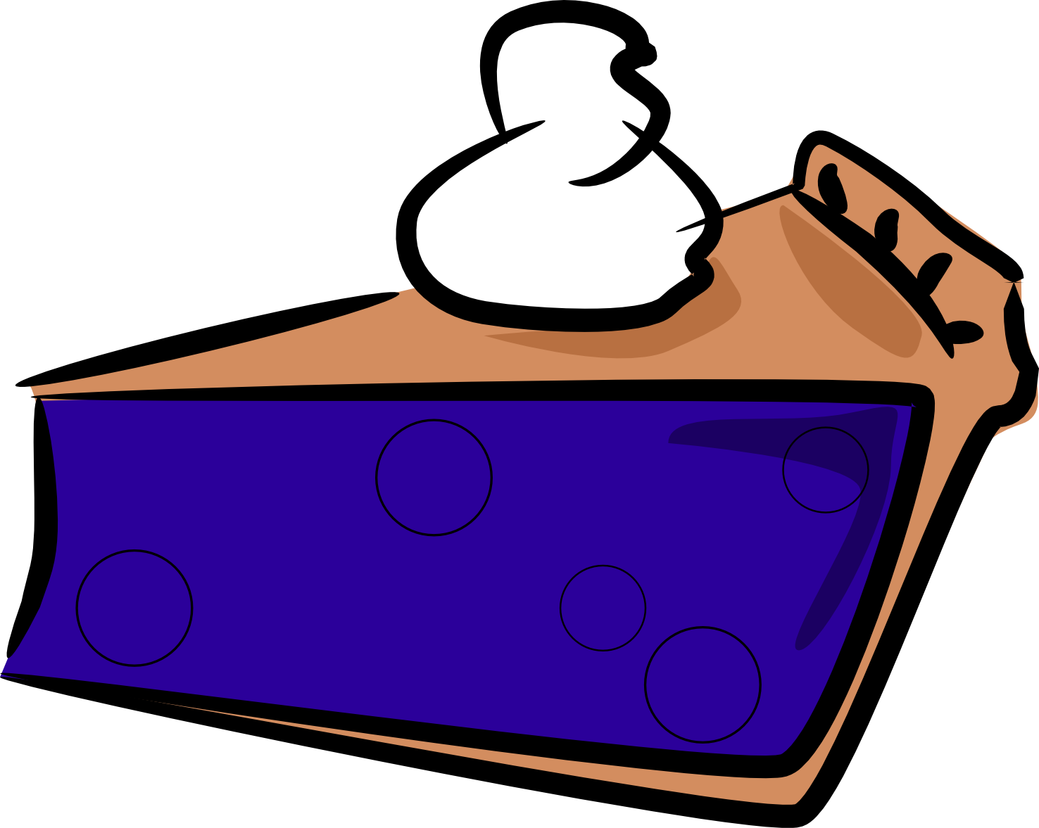 Blueberry Pie Cartoon PNG image