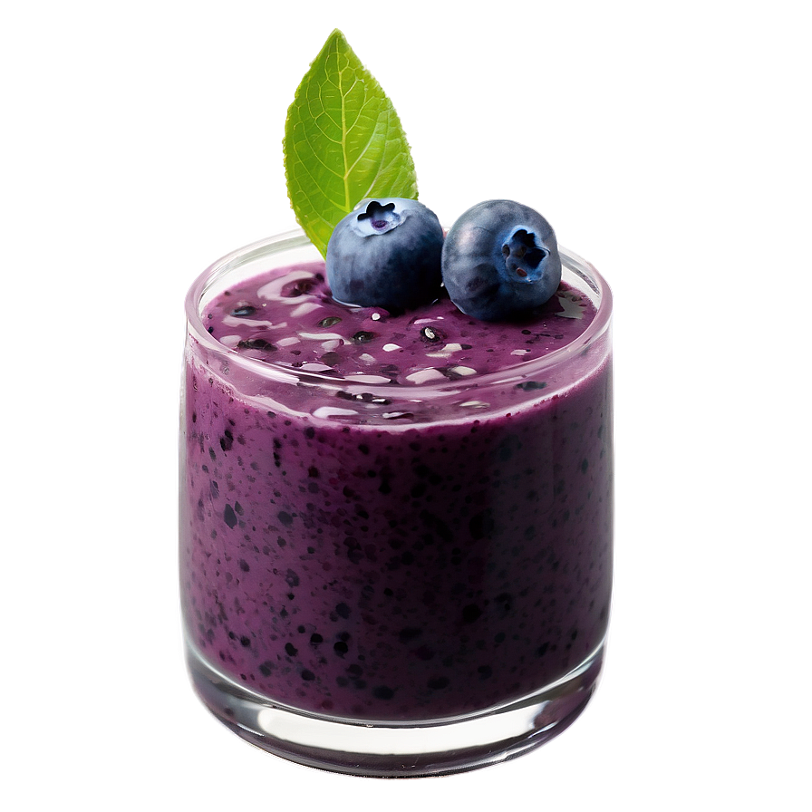 Blueberry Smoothie Garnish Png 05212024 PNG image