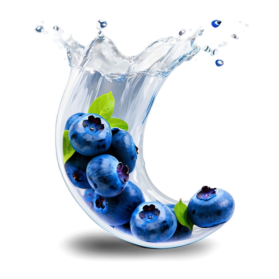 Blueberry Splash Png 76 PNG image