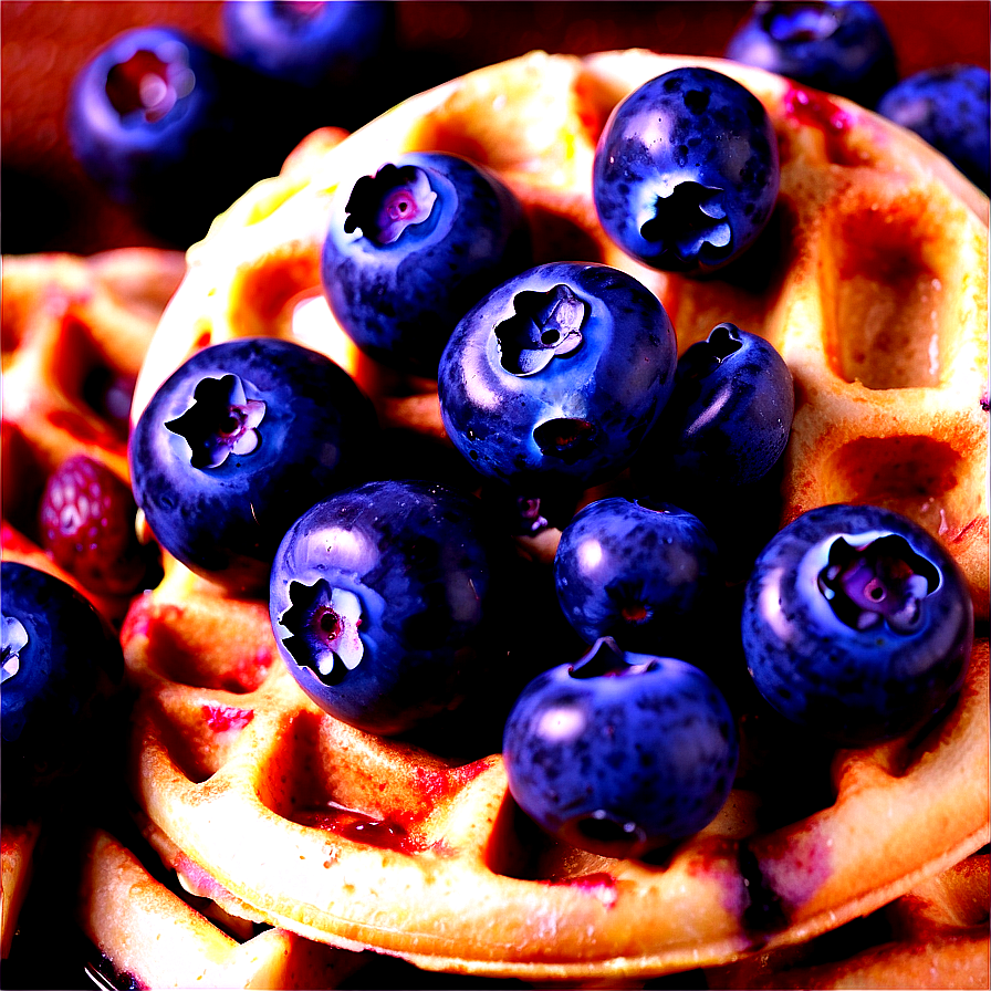 Blueberry Waffle Delight Png 15 PNG image