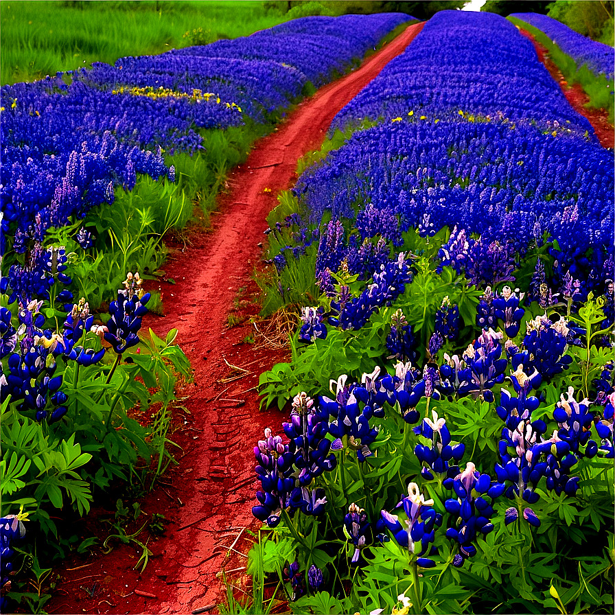 Bluebonnet Country Road Png 29 PNG image